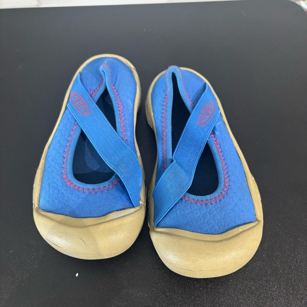 Keen Kids Slip On Flats Shoes, Blue, Size 1-1.5